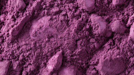 Poster - Bright purple powder scattered on a surface, showcasing its fine texture and vibrant hue in a well-lit setting