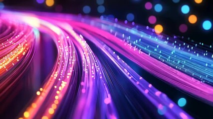 Abstract Network Data Flow: High-Speed Transmission of Data Through Fiber Optics