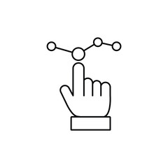 Fototapete - Choice icon outline set sign