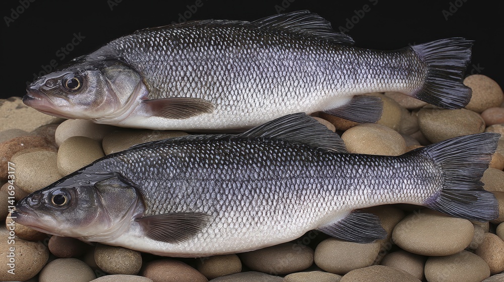 Macro Fillets Freshly caught river perch fillets on a b-4 - food freshwater fillets ...