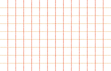 Fototapete - 手書き感のあるシンプルな2色のグラフチェック柄（黄色✕オレンジ）、ラインチェック、ウィンドウペン、方眼、背景素材