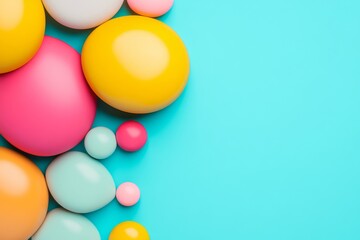Fototapete - abstract graphic resources advertisement, commercial style, high-energy tone, social media ad, brand colors, natural light, vibrant colors, happy mood, 3D render, solid color background