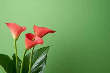 Leinwandbilder - abstract plants and flowers advertisement, premium style, minimalist tone, packaging design, dynamic angles, natural light, vibrant colors, dramatic mood, flat lay, blurry background
