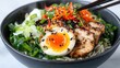 © PT CINTA SEJATI - Delicious bowl of ramen with grilled pork, egg, and vegetables