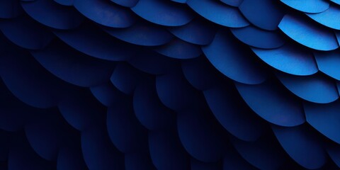 Poster - The image is a close up of a blue fabric with a pattern of blue and white dots