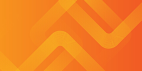 Poster - abstract orange gradient geometric shape futuristic background. geometry shine and layer element vec