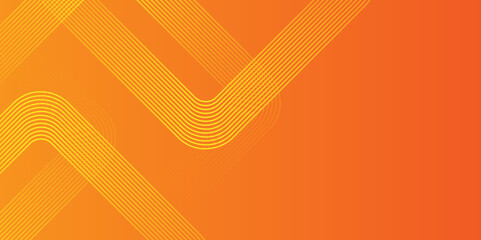 Poster - abstract orange gradient geometric shape futuristic background. geometry shine and layer element vec