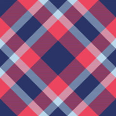 Poster - classic plaid pattern with blue and red hues, creating a visually appealing background. versatile fo