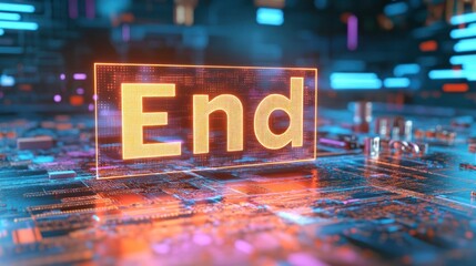 Poster - End Concept: An illuminated 
