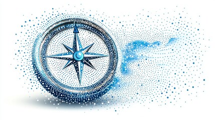 abstract compass: navigation, direction, and discovery