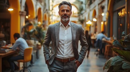 Poster - Confident business executive in professional portrait