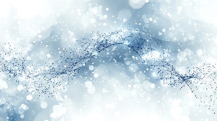 Fototapete - Abstract Network: A Digital Symphony of Light and Connections