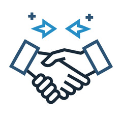 Poster - Successful Partnership: Handshake Icon for Business and Agreement
