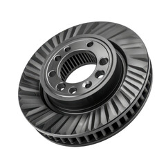 Poster - detailed automotive brake rotor showcasing its intricate design and structure, emphasizing its functionality and durability. This component is essential for vehicle safety and performance