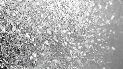 Poster - metallic gray noise texture silver abstract monochrome background banner illustration