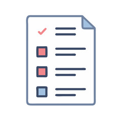 Poster - Checklist icon of tasks completed and items checked