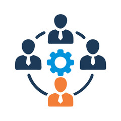 Poster - Teamwork, Collaboration, and Connection: Business Team Graphic Concept