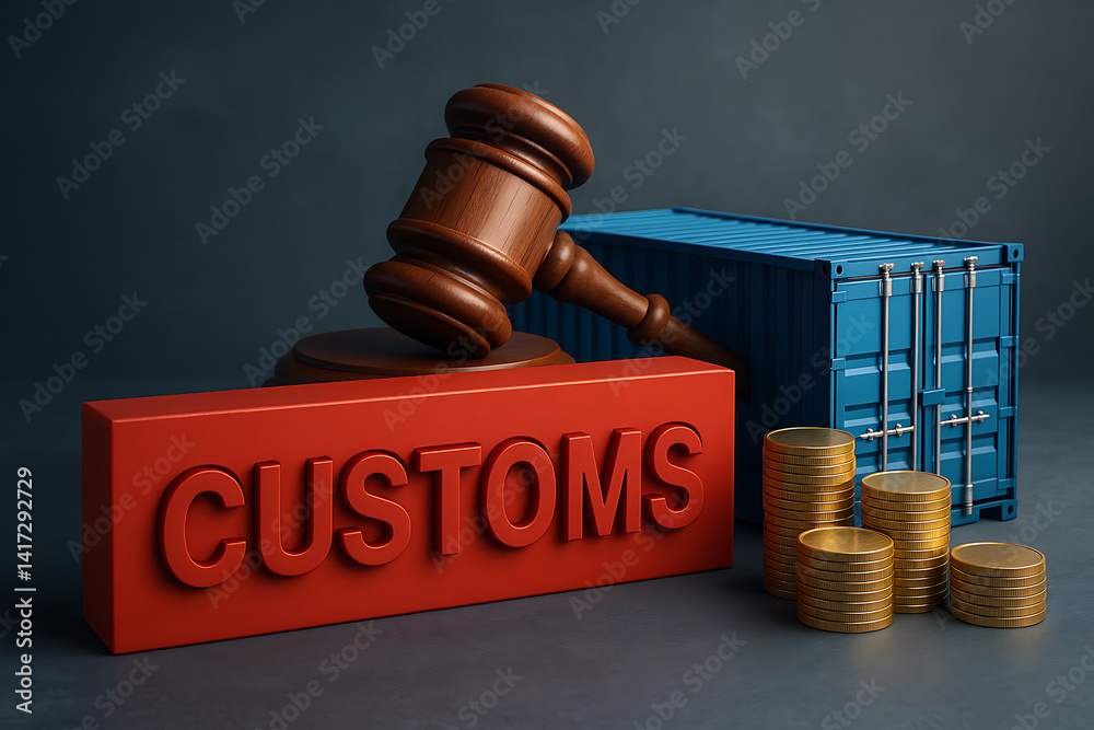 関税のイメージ素材 Stock Illustration | Adobe Stock