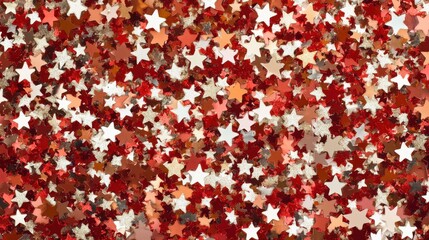 Wall Mural - seamless confetti stars background for christmas time