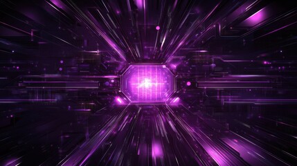 Poster - a abstract purple technology background