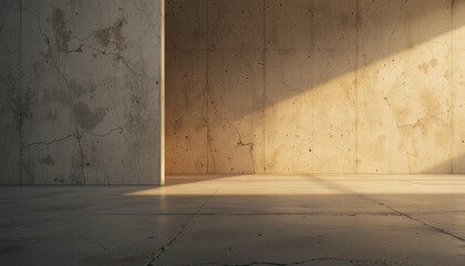 Poster - Exploring minimalist design urban environment architectural space concrete walls natural light modern aesthetics