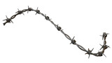silhouette of barbed wire