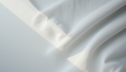 Poster - Elegant fabric draping studio setting textile image soft lighting close-up perspective textile design concept for fashion inspiration