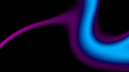 Poster - Vibrant Neon Curve Abstract Background