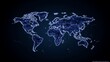 © Supawadee - Glowing Blue World Map Abstract Network Connection Concept