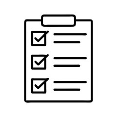 Poster - Checklist clipboard task management to do list planning organization vector icon design