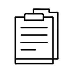 Poster - Clipboard document paper list icon vector illustration for business and education design