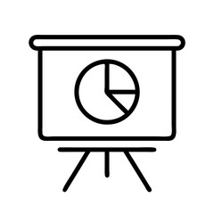 Poster - Presentation chart with pie graph for business analytics data visualization and reporting tool