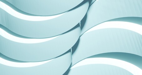 Poster - Abstract curve waves background 3d render