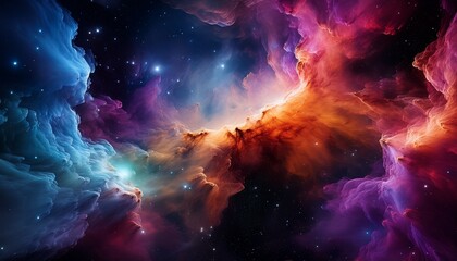 Wall Mural - multicolored nebula