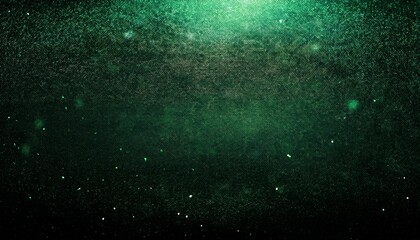 Wall Mural - Black dark deep emerald malachite jade green white abstract background Gradient Noise grain granular dust particle rough grunge Glow light
