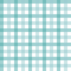 Wall Mural - gingham seamless pattern.checkered tartan plaid repeat pattern in green and white.geometric vector i