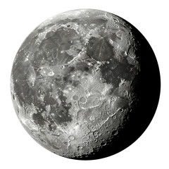 full moon 3d render. realistic plastic grey glowing surface of space planets satellite