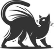 © MDAbdul - Angry vector black cat animal silhouette