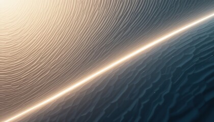Poster - Dynamic rippling waves illuminated by a radiant light beam ocean surface abstract art serene atmosphere aerial perspective visual harmony