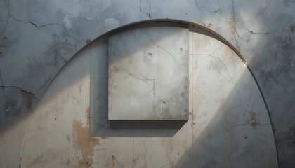 Poster - Abstract architectural design urban environment digital art modern aesthetics minimalistic view creative conceptualization
