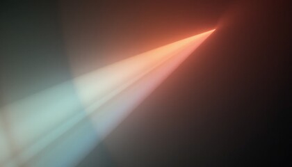 Poster - Dynamic light beam cutting through darkness studio digital art abstract close-up visual representation of light and color