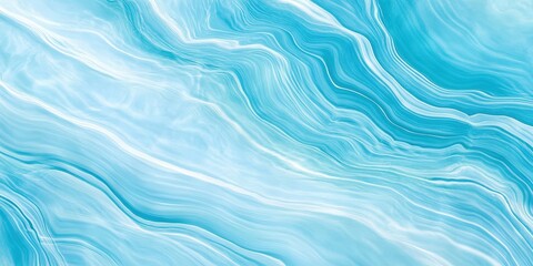 Poster - A serene, abstract wave pattern in soft blue tones, evoking feelings of calmness and tranquility.