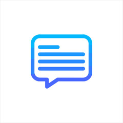 Wall Mural - blue speech bubble
