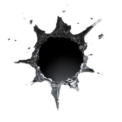 Poster - Dynamic burst of liquid artistry against stark backdrop emphasizing fluid motion