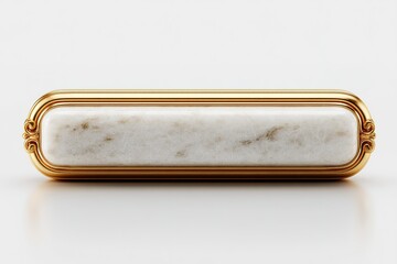 Poster - Elegant marble and gold decorative piece on a clean surface showcasing intricate details and luxury design features