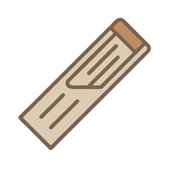 Poster - Minimalist wooden USB drive on a black background