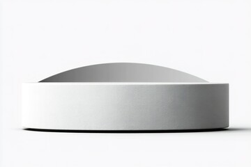Poster - Unique modern round table design with a minimalist aesthetic for contemporary living spaces