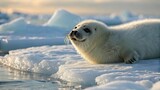 polar bear in the arctic