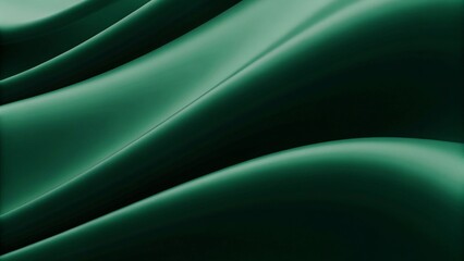 Leinwandbilder - A green wave with a dark background. The wave is very long and has a lot of detail, showcasing dynamic motion and glowing light patterns in an abstract digital style with vivid energy