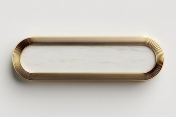 Poster - Elegant design of a gold and marble decorative element enhances modern decor with sophistication